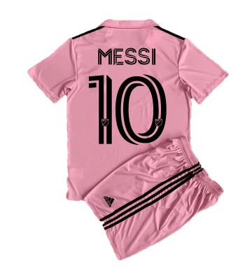 Inter Miami Lionel Messi #10 Hjemmebanesæt Børn 2023-24 Kort ærmer (+ korte bukser)